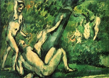 Bañistas 1887 Paul Cezanne Desnudo impresionista Pinturas al óleo